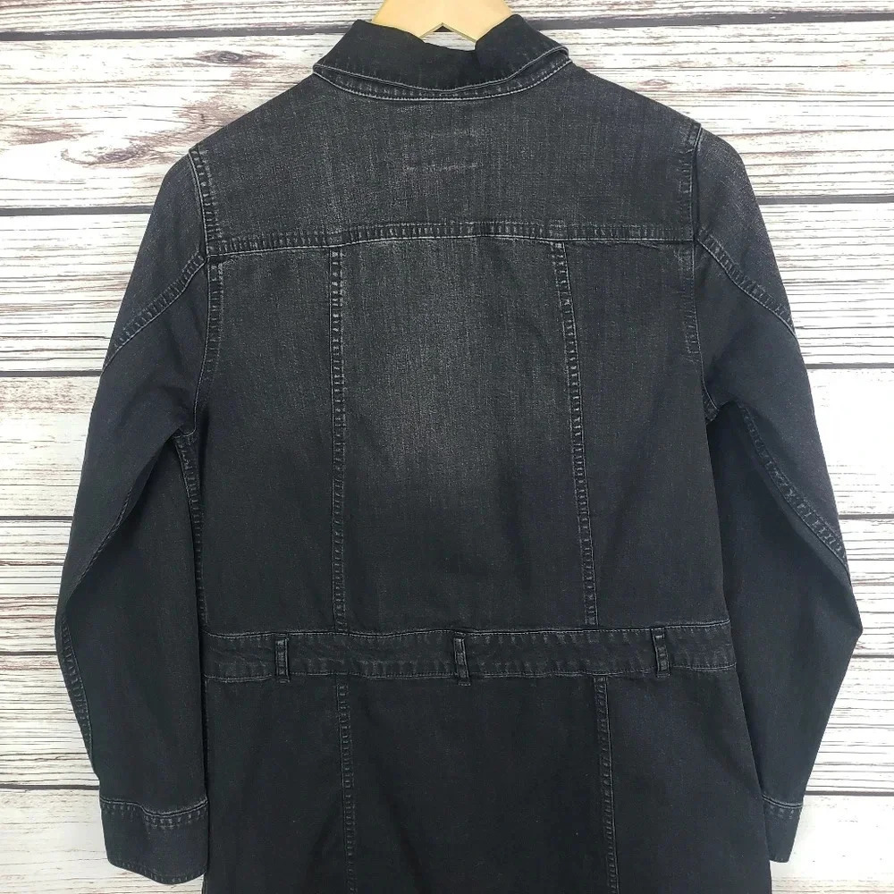 LOGO by Lori Goldstein Sz 2 Denim Duster Jacket - Picture 6 of 8